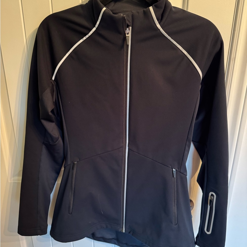 Rossignol Black Utility Jacket with Reflective Trim and Technical Fabric